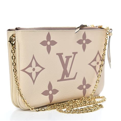 louis vuitton double pochette bag|louis vuitton monogram pochette bag.